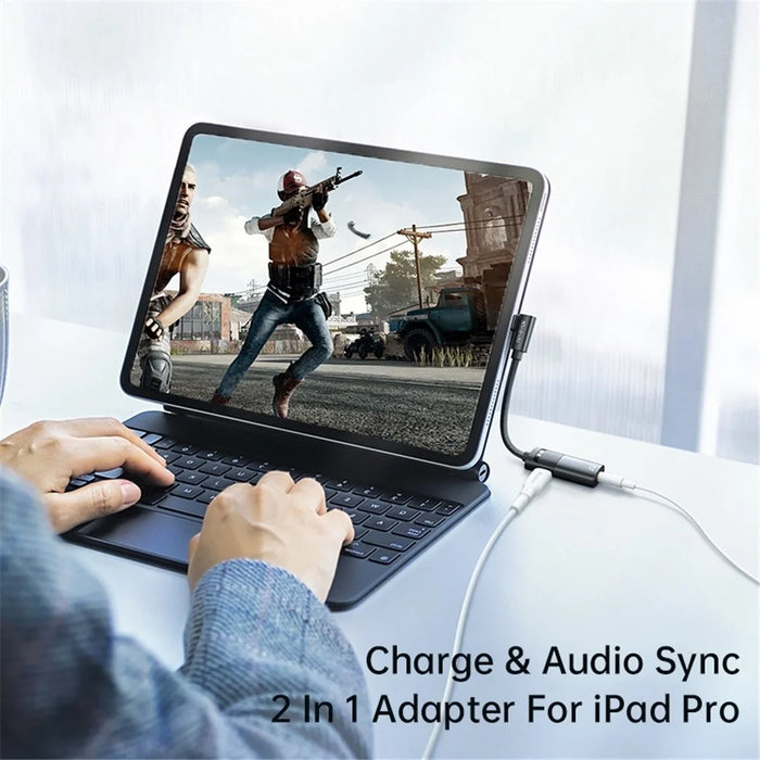 MCDODO CA-1880 MDD Type-C Male to Type-C+3.5mm Female Headphone Audio Connector Charging Adapter Cable - 5