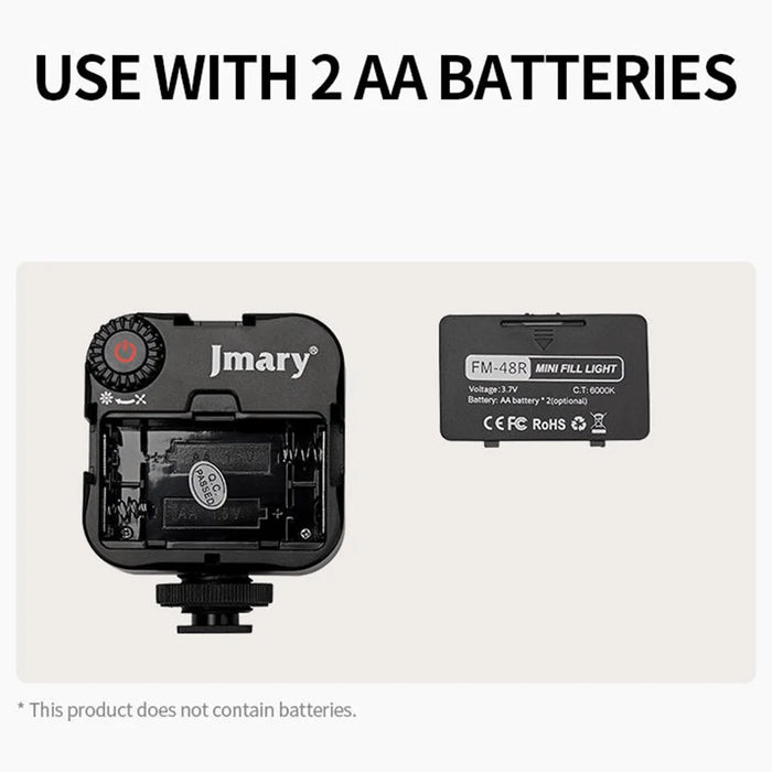 JMARY FM48R Portable Mini Camera Phone Fill Light Dimmable Photography LED Fill Light - 5