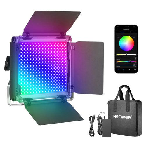 NEEWER 660 PRO RGB LED Video Light with APP Control Video Panel Light Photography Fill Light CRI 97+ 3200-5600K - EU Plug - 1