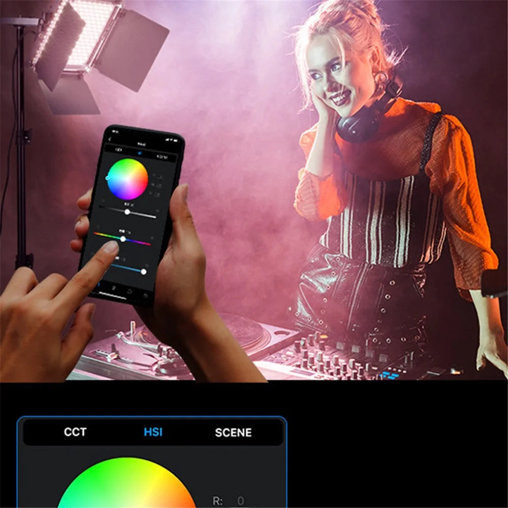 NEEWER 660 PRO RGB LED Video Light with APP Control Video Panel Light Photography Fill Light CRI 97+ 3200-5600K - EU Plug - 4