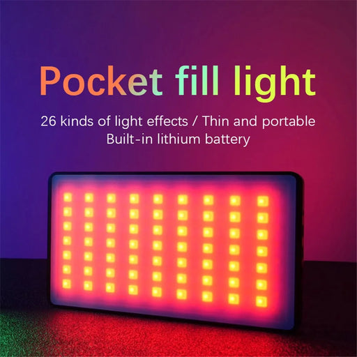 YELANGU LW140RGB Indoor Photography Square Fill Light LED Handheld Ambient Light - 2