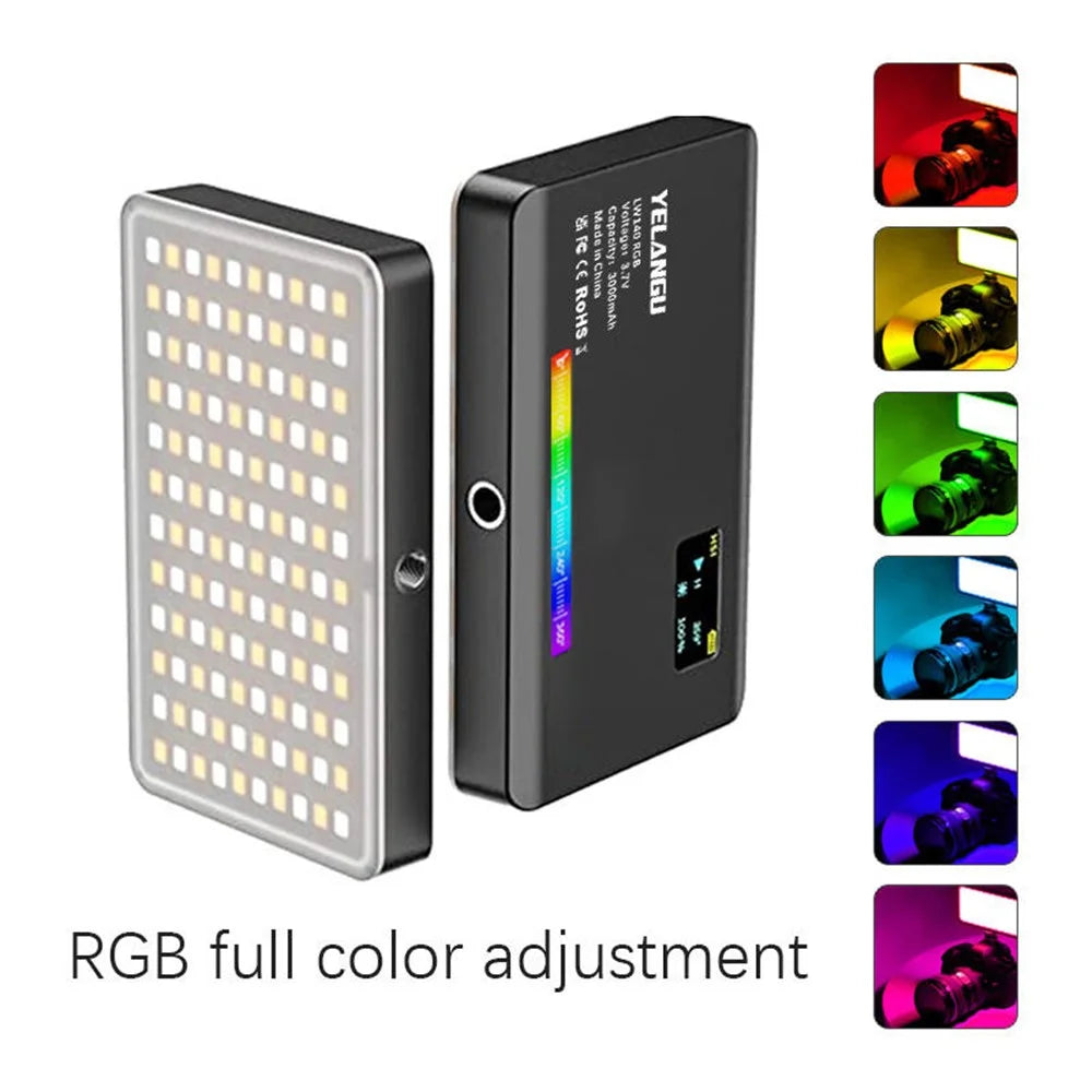 YELANGU LW140RGB Indoor Photography Square Fill Light LED Handheld Ambient Light - 3
