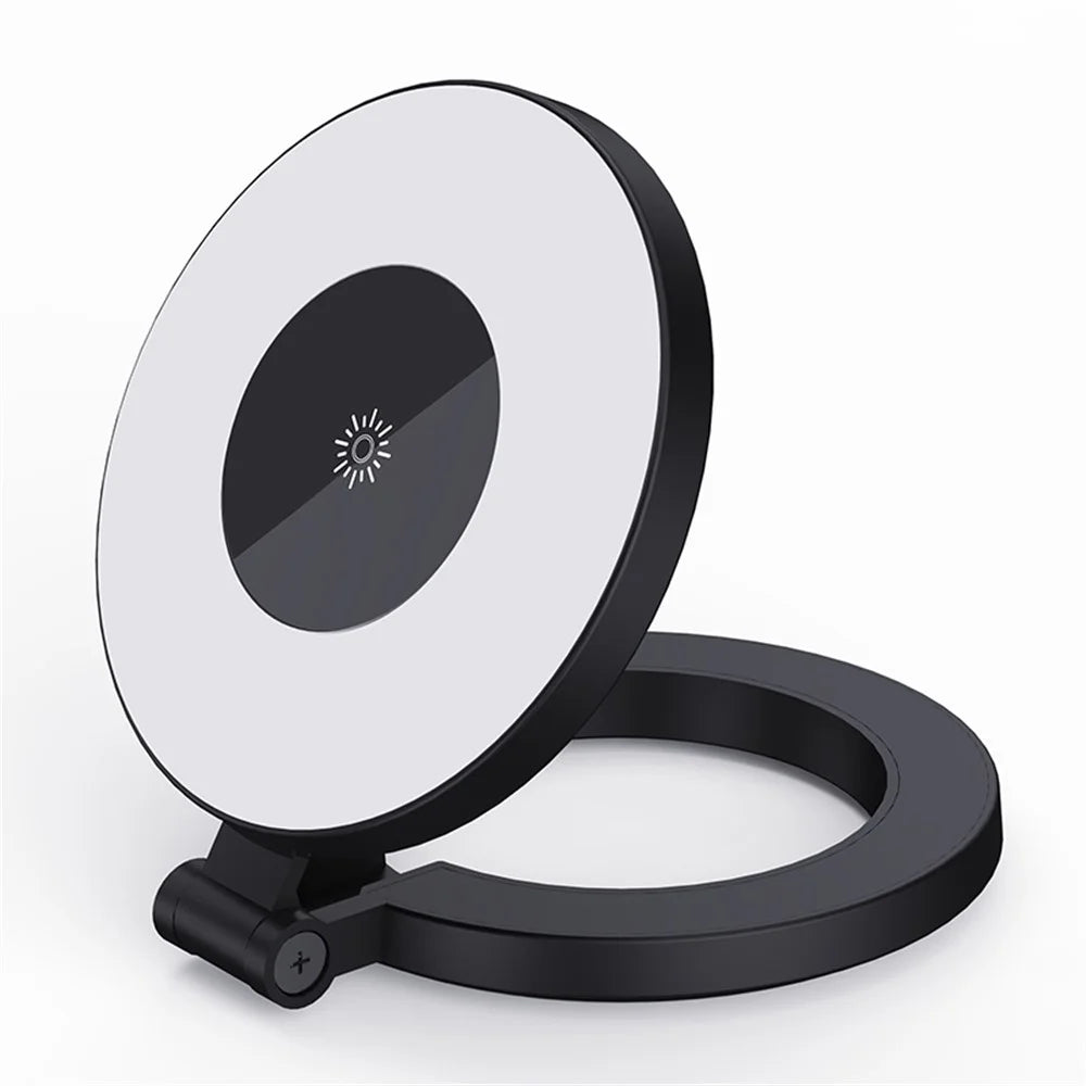Phone Selfie Lamp Mini Foldable Magnetic LED Fill Light with 3 Light Modes for Video Recording - 1