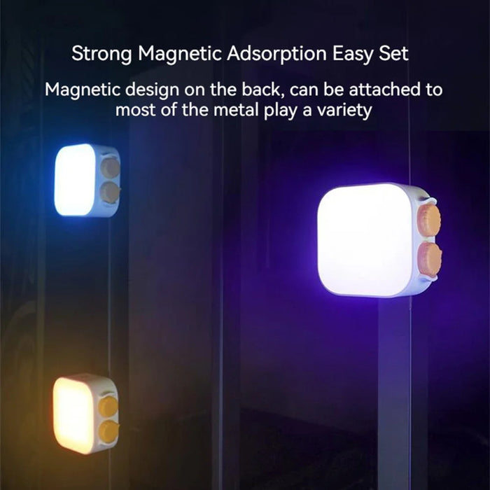 XIAOMIYOUPIN FUNSNAP Portable Pocket Full Color RGB LED Camera Lamp Live Video Photography Fill Light - 4