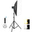 PULUZ PKT3111 3200K-5600K LED Studio Light with Softbox Photography Kit Set - AU Plug - 1