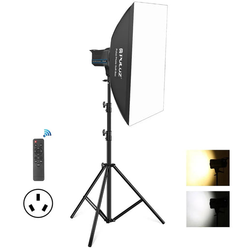 PULUZ PKT3111 3200K-5600K LED Studio Light with Softbox Photography Kit Set - AU Plug - 1