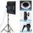 PULUZ PKT3111 3200K-5600K LED Studio Light with Softbox Photography Kit Set - AU Plug - 3