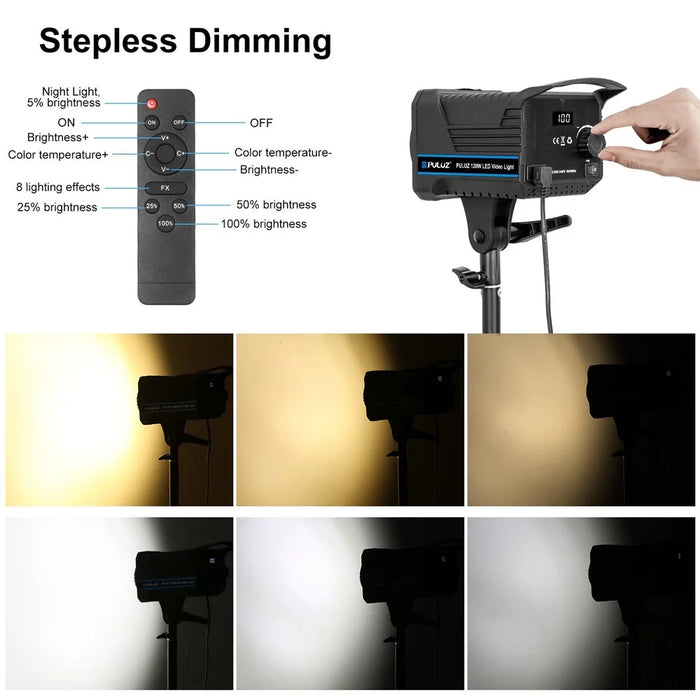 PULUZ PKT3111 3200K-5600K LED Studio Light with Softbox Photography Kit Set - AU Plug - 5