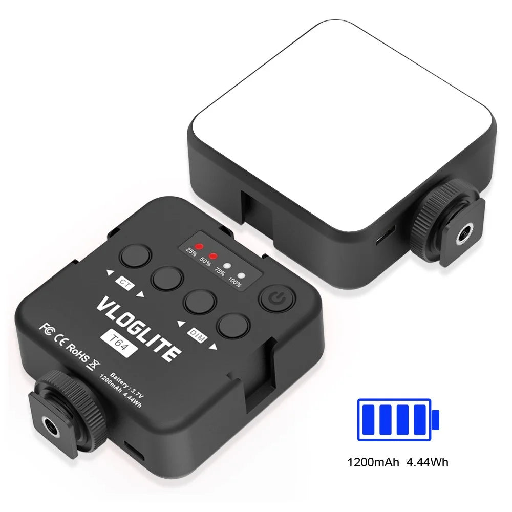 VLOGLITE T64 Portable Cell Phone Video Fill Light Photography Beauty Light Small LED Fill Light - 7