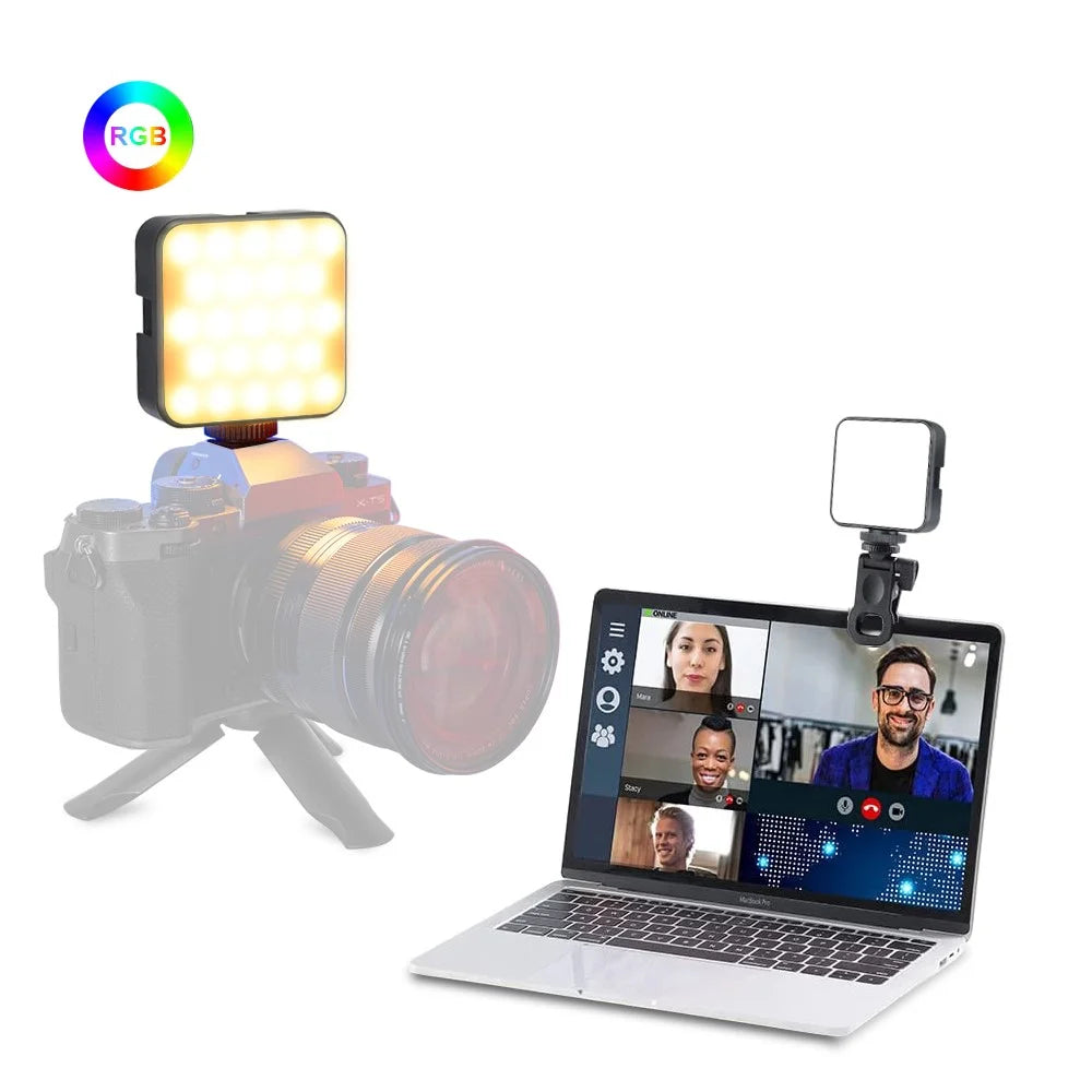 VLOGLITE T64RGB Cell Phone Camera Video Fill Light Mini Pocket Beauty Light Portable RGB Fill Light - 7