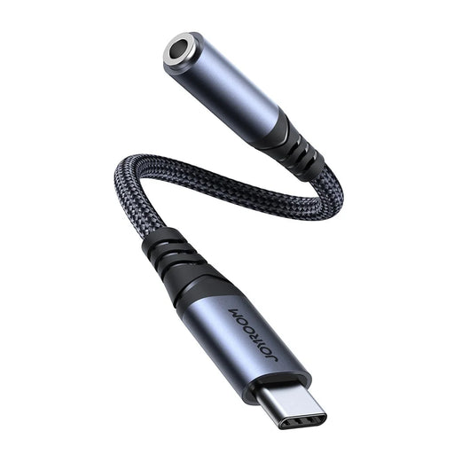 JOYROOM SY-C01 Type-C to 3.5mm Headphone Jack Adapter Audio Dongle Cable for Android Phone - Black - 1