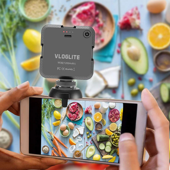 VLOGLITE W36 Portable Beauty Video Light Camera Phone Vlog LED Fill Light - 5