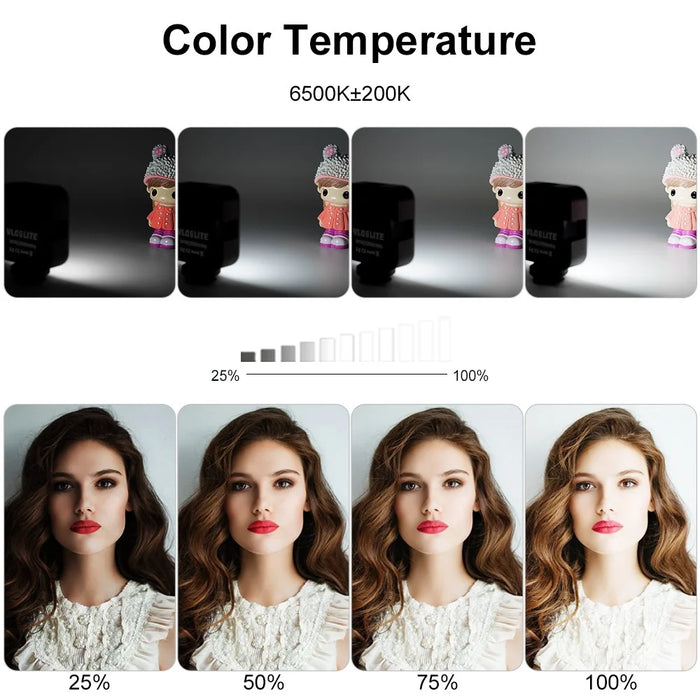 VLOGLITE W36 Portable Beauty Video Light Camera Phone Vlog LED Fill Light - 7