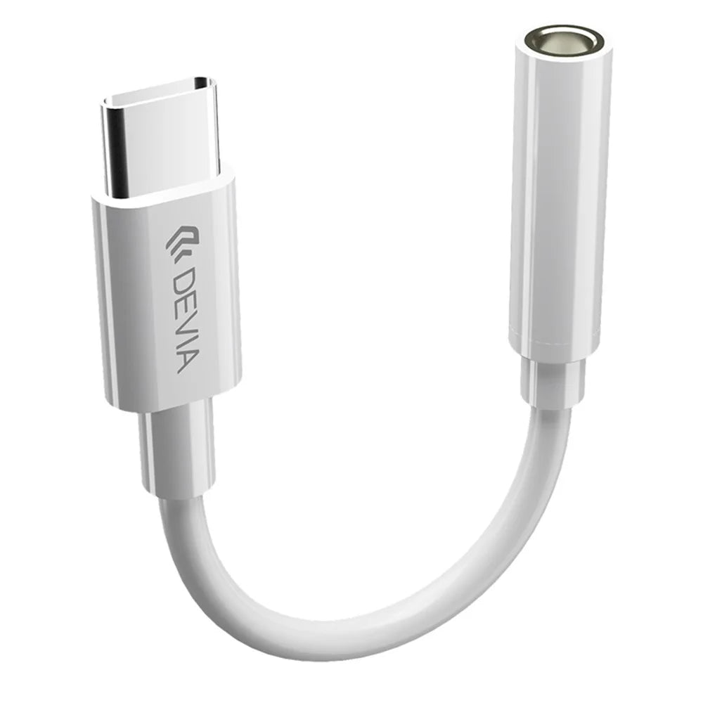 DEVIA Type-C Male to 3.5mm AUX Female Headphone Jack Adapter Cable Converter - 1