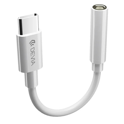 DEVIA Type-C Male to 3.5mm AUX Female Headphone Jack Adapter Cable Converter - 1