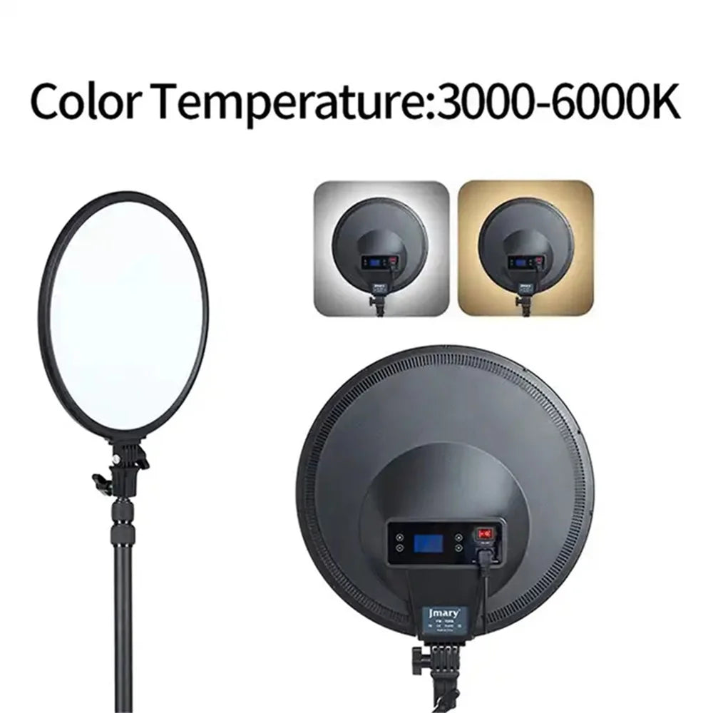 JMARY FM-15RS 15-inch 40W Adjustable Portrait Light Studio LED Round Fill Light - US Plug - 5