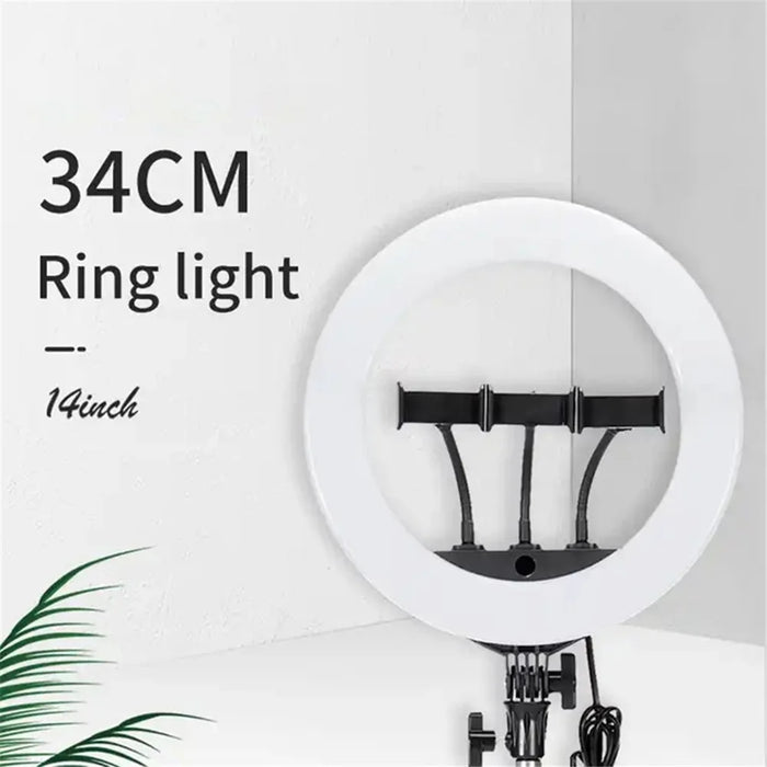 JMARY FM-14R 14-inch Live Streaming Ring Light Photography LED Fill Light - US Plug - 5