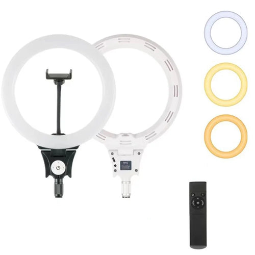 JMARY FM-12R 12-inch Video Recording Ring Light Photography LED Fill Light - US Plug - 1
