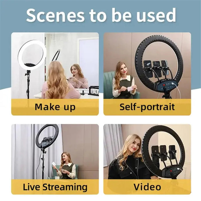 JMARY FM-19RS 19-inch Touch Control Beauty Light Photography LED Ring Fill Light - US Plug - 5