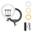 JMARY FM-18R 18-inch Photography Live Streaming Fill Light LED Beauty Ring Light - US Plug - 1