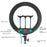 JMARY FM-18R 18-inch Photography Live Streaming Fill Light LED Beauty Ring Light - US Plug - 3