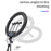 JMARY FM-18R 18-inch Photography Live Streaming Fill Light LED Beauty Ring Light - US Plug - 5