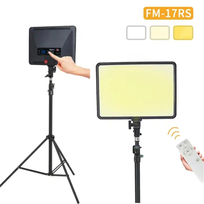 JMARY FM-17RS 17-inch Touch Control Dimmable LED Panel Light with Remote - EU Plug - 2