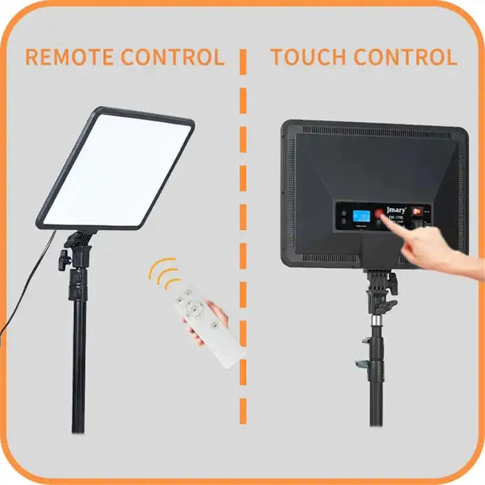 JMARY FM-17RS 17-inch Touch Control Dimmable LED Panel Light with Remote - EU Plug - 4