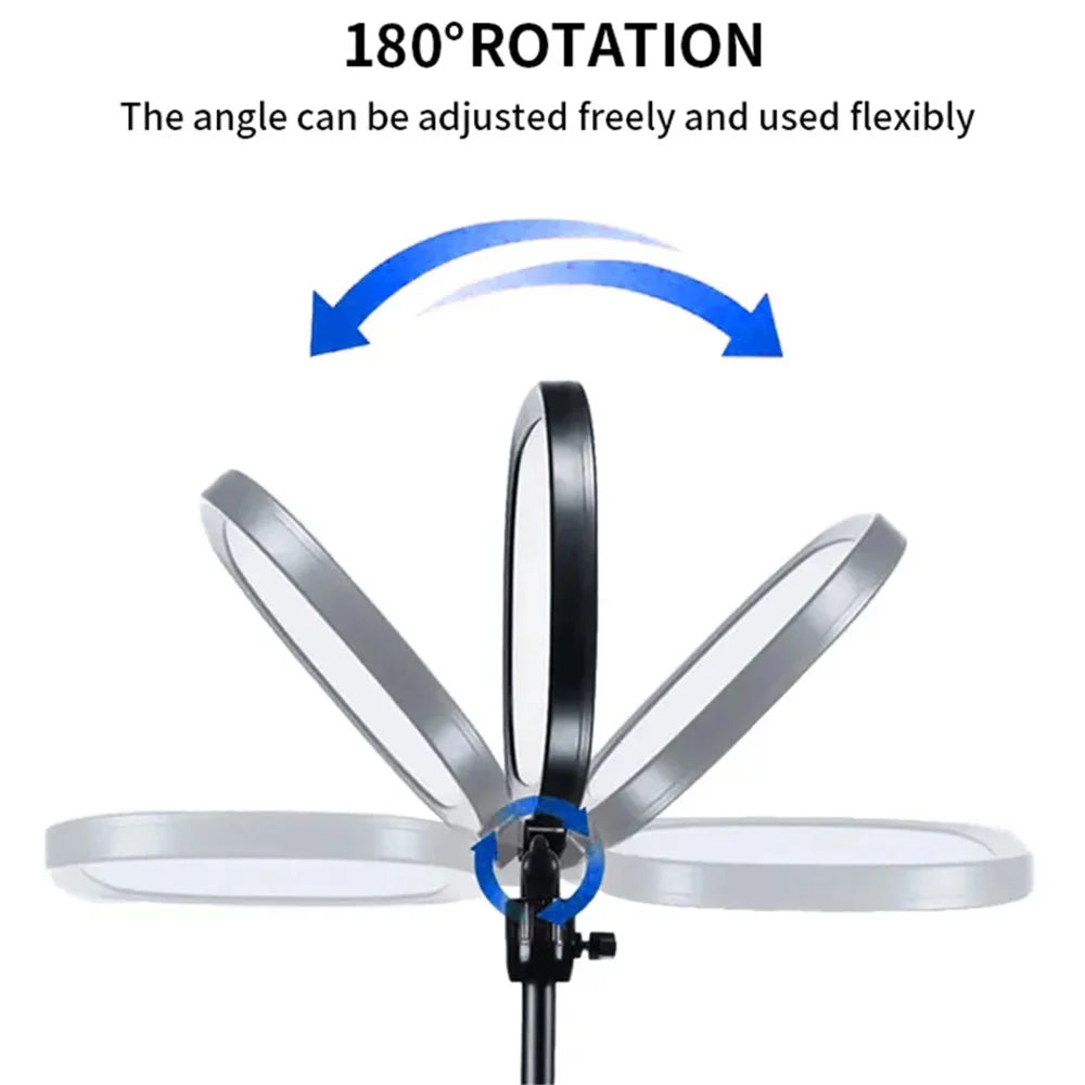 JMARY FM-58R Photography Fill Light 180-Degree Rotatable 9-inch LED Light for Live Streaming - 3