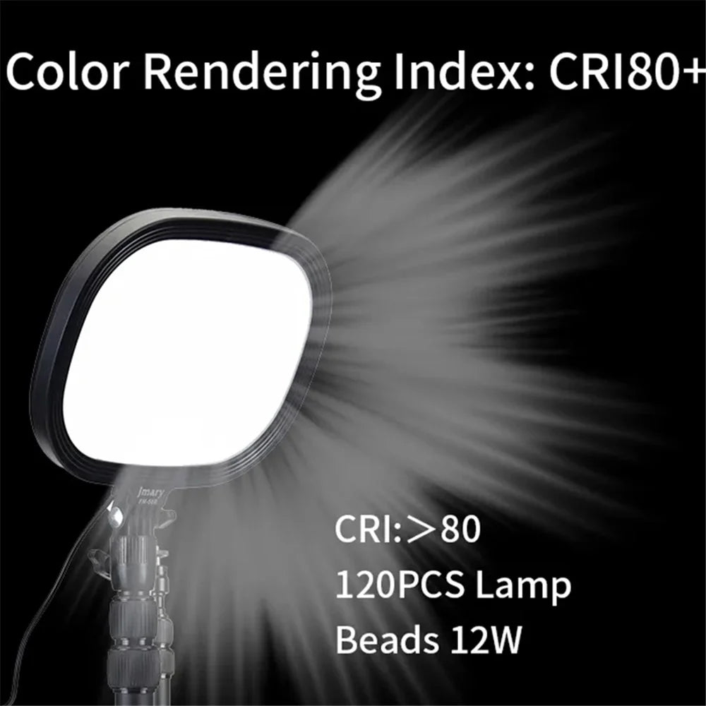JMARY FM-58R Photography Fill Light 180-Degree Rotatable 9-inch LED Light for Live Streaming - 5