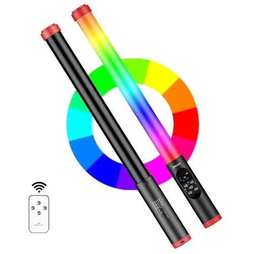 JMARY FM-128RGB Outdoor Photography Light Waterproof RGB Handheld LED Fill Light Stick - 1