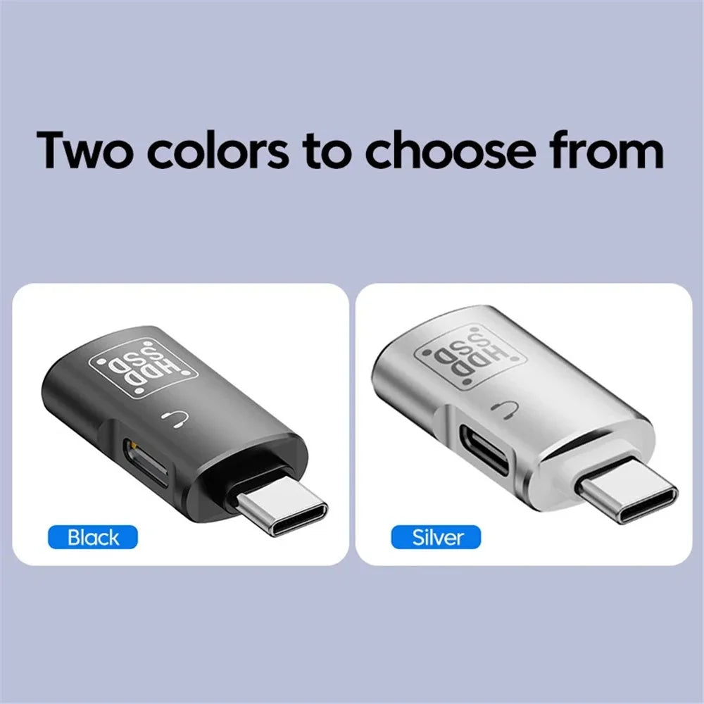 JS-109 Type-C OTG Adapter for Digital Headset and U-Disk, USB-C to Type-C / USB 3.0 Converter - Silver - 4