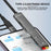 SVT02 For Iphone+Type-C Hub Adapter to 2 Type-C Ports+USB+2 Card Reader Slots - Black - 5