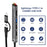 SVT02 For Iphone+Type-C Hub Adapter to 2 Type-C Ports+USB+2 Card Reader Slots - Black - 6