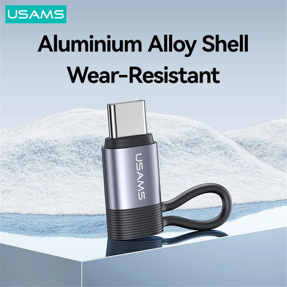USAMS US-SJ677 AU17 PD 30W Charging Adapter Type-C Male to 8-Pin Female Converter - 5