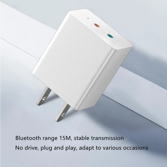 Bluetooth-compatible 5.0 Audio Adapter Transmitter Receiver US Plug 3.5mm AUX Adapter - 7