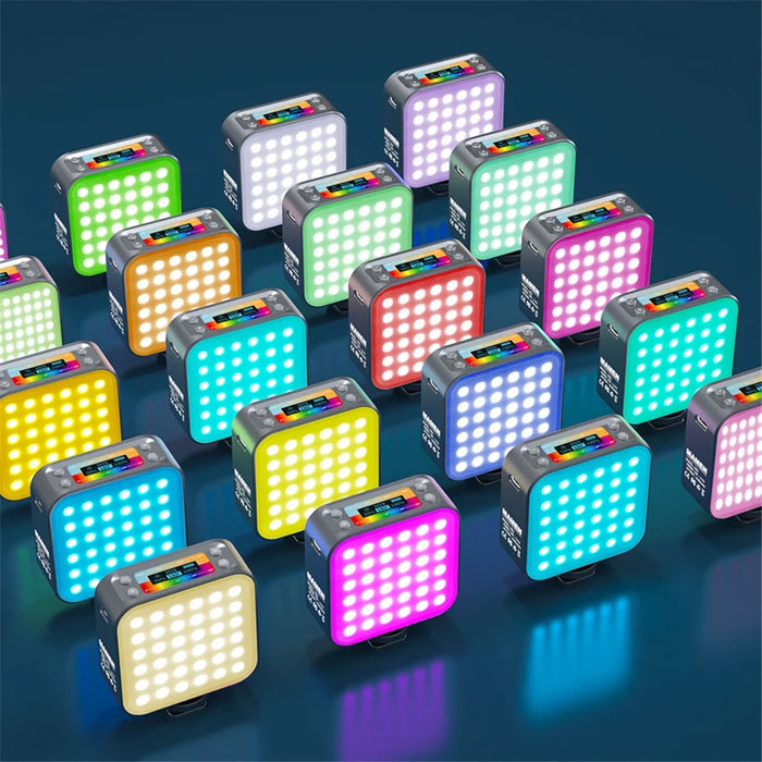 D01 Portable Mini Camera Phone RGB Fill Light Dimmable Photography LED Fill Light - 7