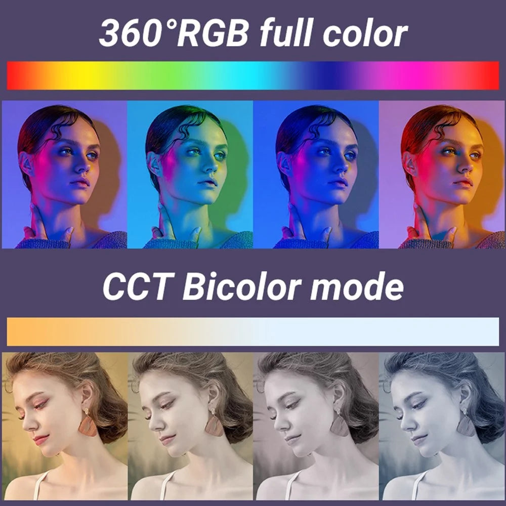 M1SE 0.96-inch TFT Screen Pocket Fill Light 12 Effects RGB Photography Lamp - 3