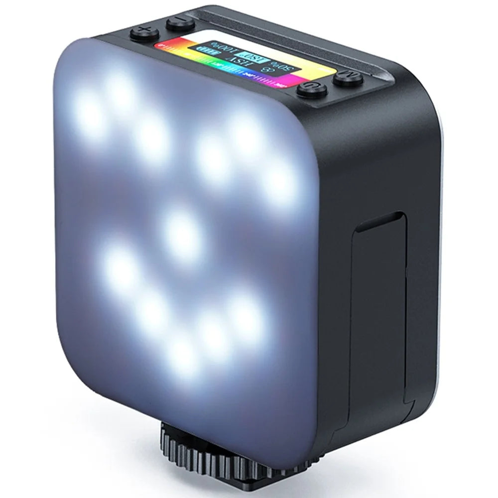 D02 Mini LED Fill Light for Live Broadcast Magnetic Adsorption Pocket RGB Video Lamp - 1