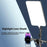 12 inch LED Video Light 2700-6500K Fill Light with Tripod Stand, Phone Holder 240 LED Panel Light - 4