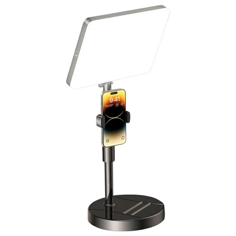 12 inch LED Video Light with Desktop Stand / Phone Holder Soft Panel Fill Light for Vlog Live Streaming - 1