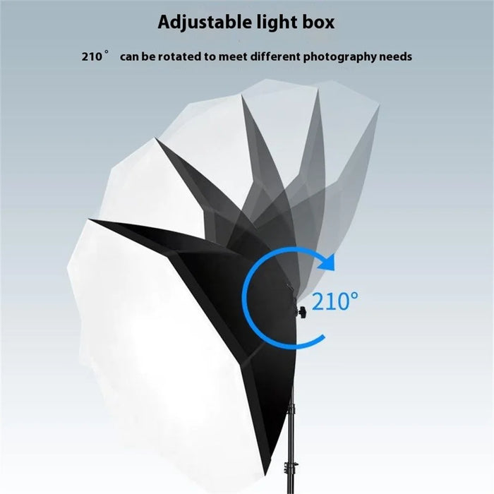 2 Set Softbox Lighting Kit Octagon Box Studio Photography Portrait Continuous Light Equipment - US Plug - 3
