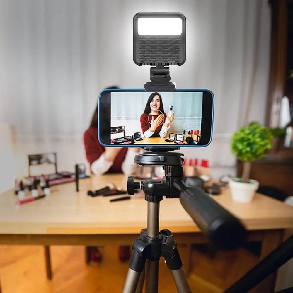 C49 Mini Portable 3 Color Temperatures Photography Video Light Phone Laptop Clip-On Dual Side Fill Light - 6