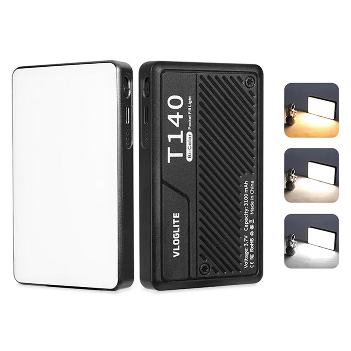 T140 Camera Phone Tablet Video Light with Phone Clip Soft Light Fill Light Selfie Light for Photography - 3