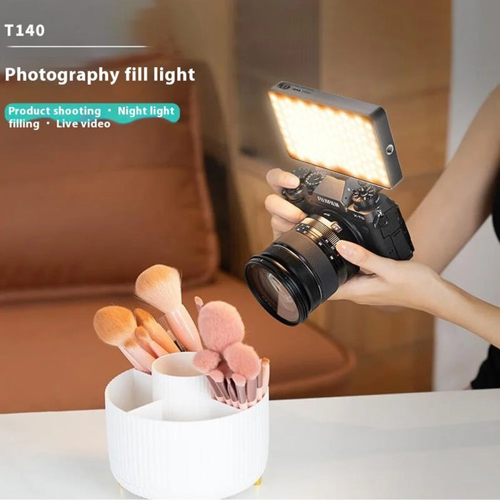 T140 Camera Phone Tablet Video Light with Phone Clip Soft Light Fill Light Selfie Light for Photography - 7