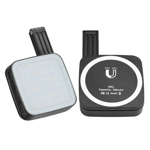 M42 Magnetic Phone Light Compatible with MagSafe Selfie Beauty Lamp Double-Sided Illumination - Black - 1