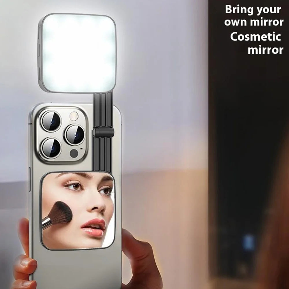 M42 Magnetic Phone Light Compatible with MagSafe Selfie Beauty Lamp Double-Sided Illumination - Black - 7