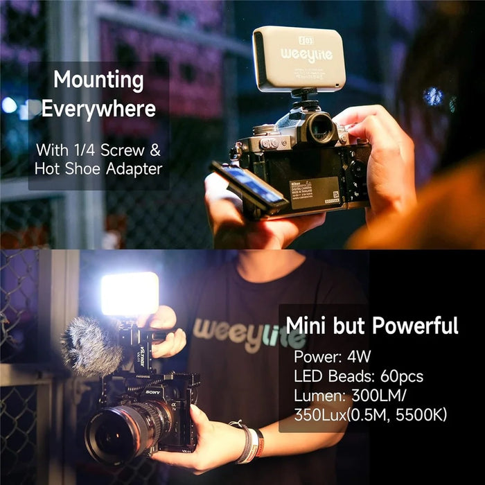 WEEYLITE S03 Portable RGB LED Video Light Full Color Photography Fill Light for Live Streaming / Outdoor Shooting - Blue - 3