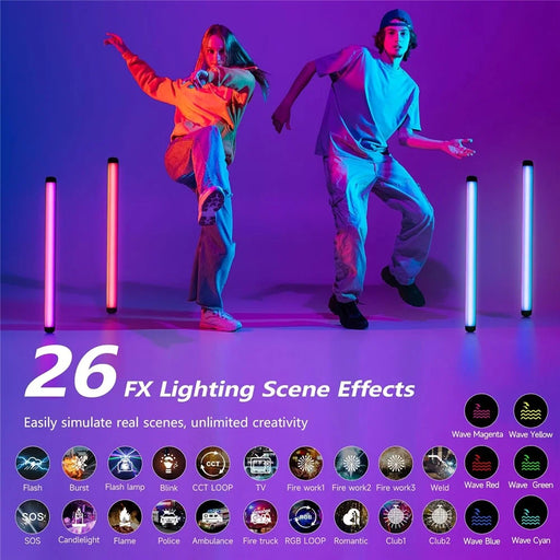 VILTROX K60 22.8 Inch RGB LED Video Light Stick 2500K - 8500K APP Control Light Wand for Live Streaming / Photography - 2