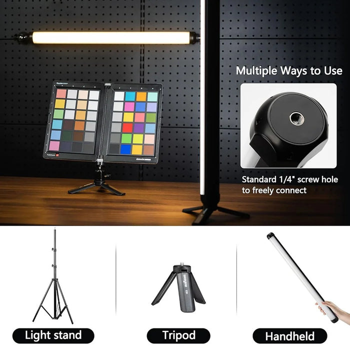 VILTROX K60 22.8 Inch RGB LED Video Light Stick 2500K - 8500K APP Control Light Wand for Live Streaming / Photography - 5